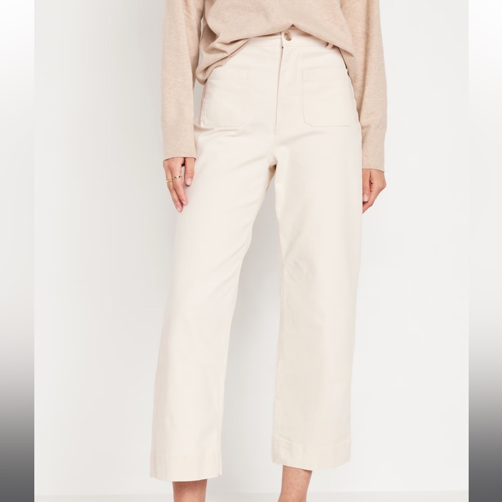 Old Navy High-Waisted Cropped Wide Leg Pant
